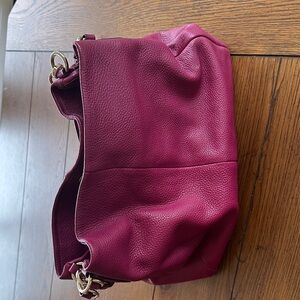 Coach Rich Burgundy Shoulder Bag
